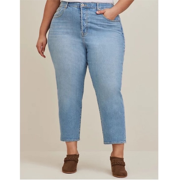 Torrid Mom Jeans straight premium classic High Rise Size 20 - Picture 4 of 6